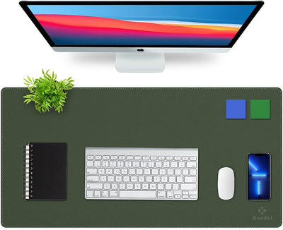 Desklyn DeskMat Pro — Dual-Sided PU Leather Desk Pad