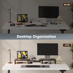 Desklyn DualRiser — 3-Shelf Adjustable Wood Monitor Stand - image 5