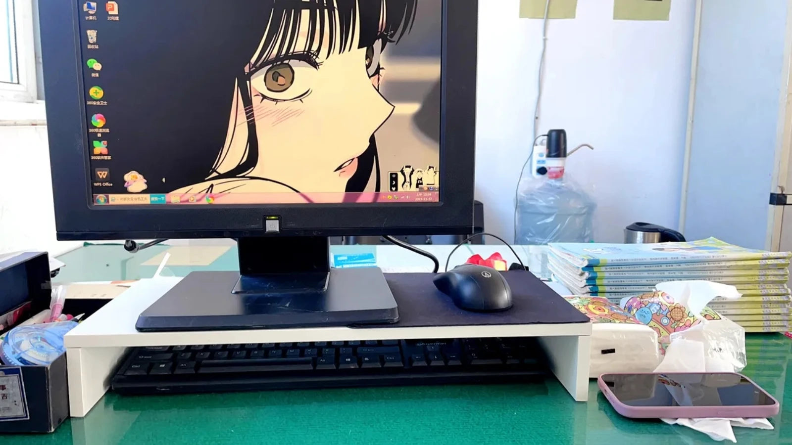 Desklyn Riser Pro — Monitor Stand with Storage Shelf