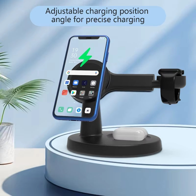 Desklyn ChargeHub — 3-in-1 MagSafe Wireless Station