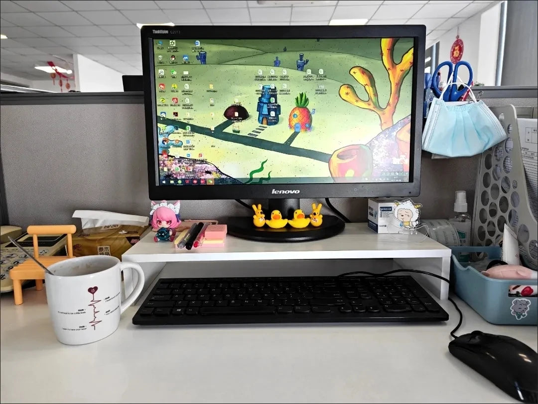 Desklyn Riser Pro — Monitor Stand with Storage Shelf