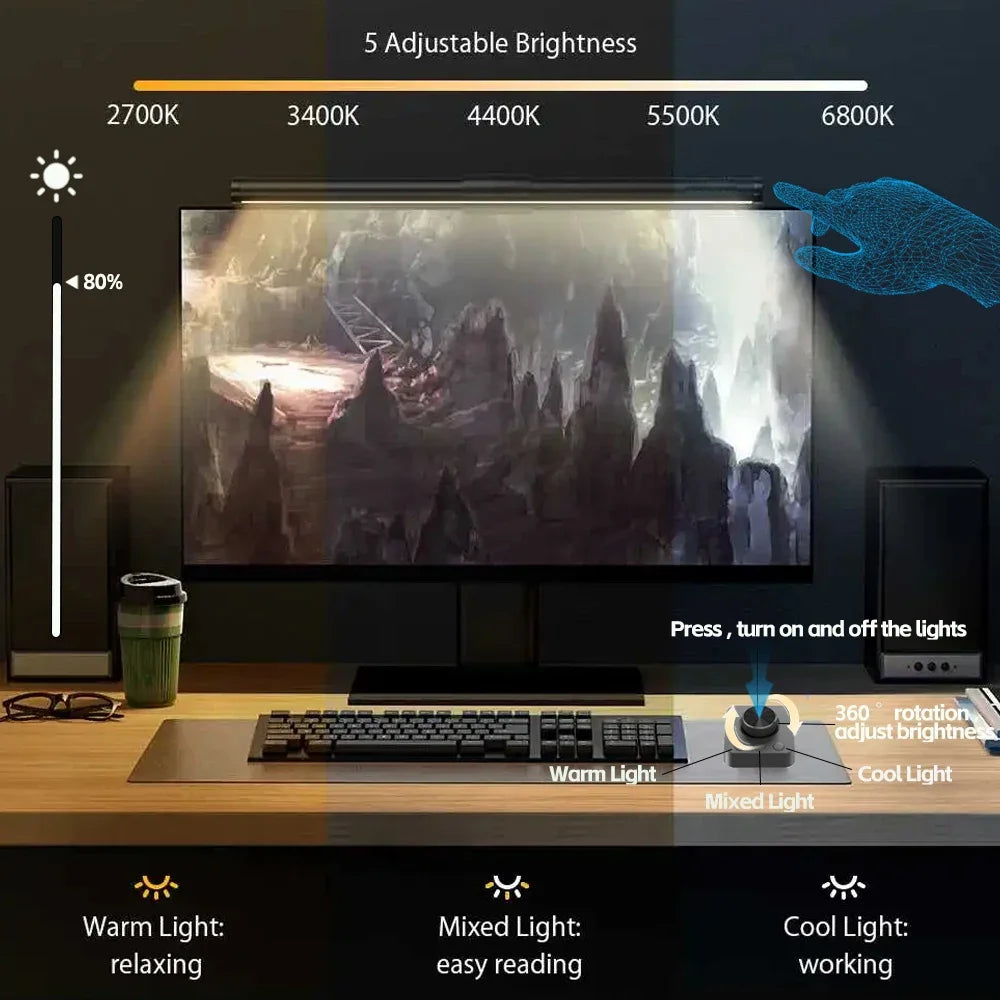 Desklyn LightBar Pro — RGB Monitor Bias Light 44cm